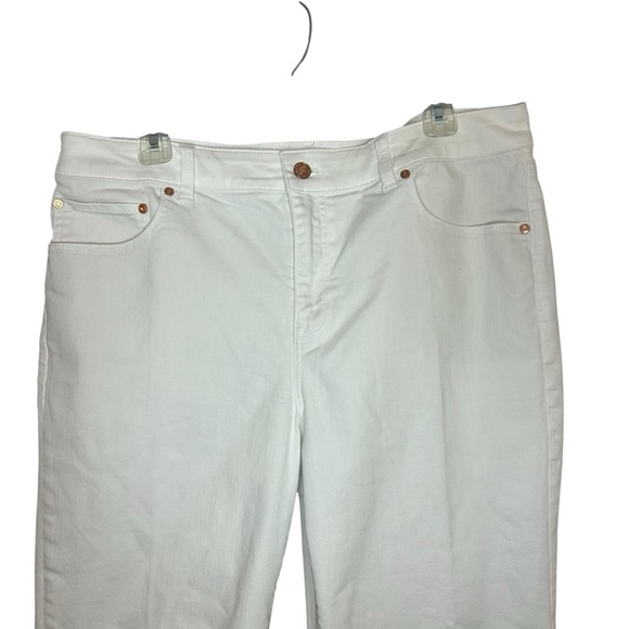 Talbots white jeans Relaxed Fit Jeans size 14 - Picture 2 of 11